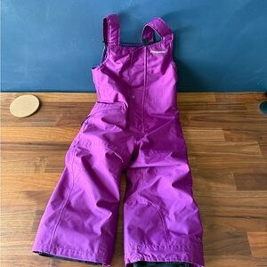 Patagonia Kids Overalls Purple H2No 3T Toddler Waterproof Snowpants